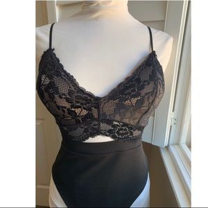Black lace bodysuit